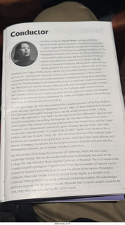 Kimmel Center - Marian Anderson Hall - Philadelphia Orchestra program