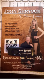 Glenside, Pennsylvania - House of Magic - John Shryock memory card