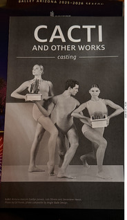 Phoenix Orpheum Theater - Ballet Arizona - Cacti and Other Works - program