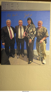 Jeffrey Siegel, Warren, Aliki, and Adam signed picture on my wall