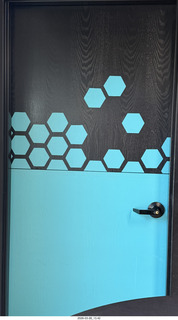 hexagonal door pattern
