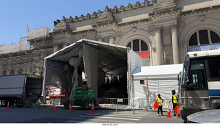 New York City - construction at the Metropolitan Art Museum