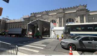 New York City - construction at the Metropolitan Art Museum