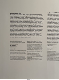 New York City - Whitney Museum brochure