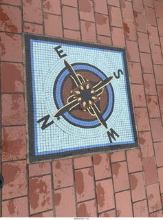 New York City - Top of the Rock - compass