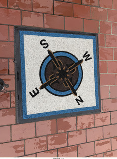 New York City - Top of the Rock - compass