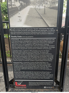 New York City - Dante Park sign