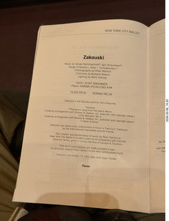 New York City Ballet - program