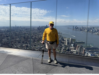 New York City - Top of the Rock - beam + Adam pictures