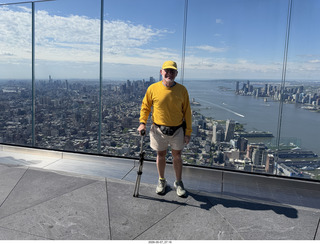 New York City - Top of the Rock - beam + Adam pictures