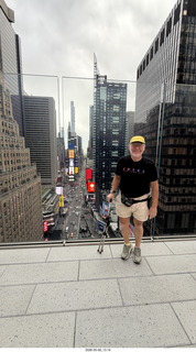 New York City - One Times Square glass floor + Adam