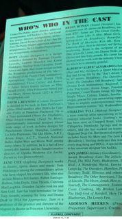 New York City - Rocky Horror Show program