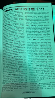 New York City - Rocky Horror Show program