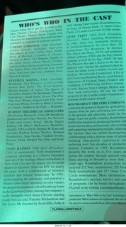 New York City - Rocky Horror Show program
