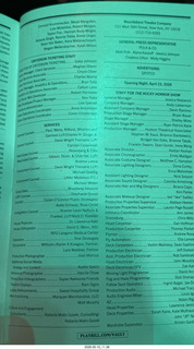 New York City - Rocky Horror Show program