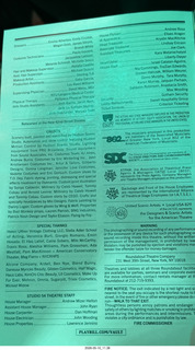 New York City - Rocky Horror Show program
