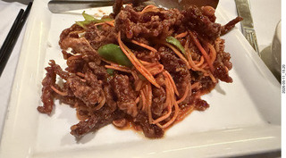 24 a2v. New York City - Shun Lee Chinese restaurant meal