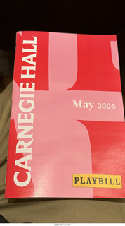 46 a2v. New York City - Carnegie Hall - Oratorio Society of New York program