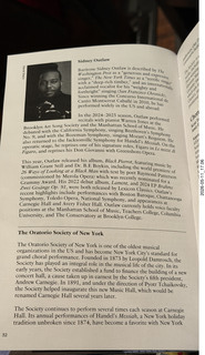 57 a2v. New York City - Carnegie Hall - Oratorio Society of New York program