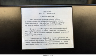 2 a2v. New York City - original Statue of Liberty sign