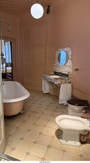 131 a2y. Spain - Barcelona - La Pedrera bathroom