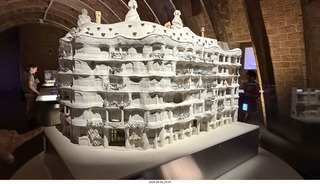 158 a2y. Spain - Barcelona - La Pedrera sub-roof area - model