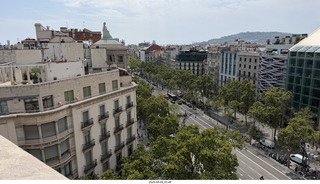 187 a2y. Spain - Barcelona - La Pedrera - roof view
