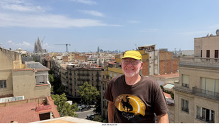 207 a2y. Spain - Barcelona - La Pedrera - roof + Adam