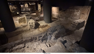 153 a2y. Spain - Barcelona - old Roman-Empire underground ruins