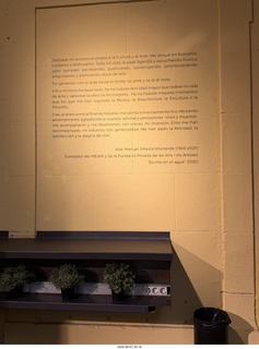 295 a2y. Spain - Barcelona - Born neighborhood - Figurative Art Museum sign
