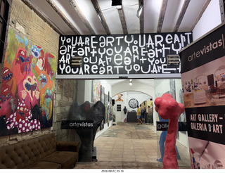 298 a2y. Spain - Barcelona - Born neighborhood - art gallery