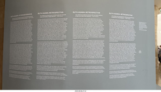 57 a2y. Spain - Bilbao - Guggenheim Museum - Ruth Asawa sign