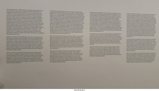 117 a2y. Spain - Bilbao - Guggenheim Museum - Jasper Johns Night Driver sign