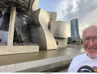 282 a2y. Spain - Bilbao - Guggenheim Museum - outside + Adam