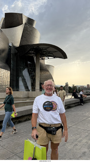 292 a2y. Spain - Bilbao - Guggenheim Museum - outside + Adam