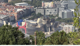 32 a2y. Spain - Bilbao - walking tour - city viewpoint - Guggenheim Museum
