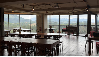 204 a2y. Spain - Bilbao wine tour winery - wine tasting room with view