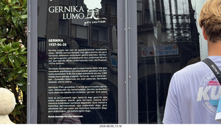 224 a2y. Spain - Bilbao wine tour - Gernika Lumo sign