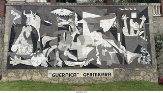 234 a2y. Spain - Bilbao wine tour - Gernika Lumo - Picasso mural