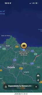 170 a2y. Spain - gijon map