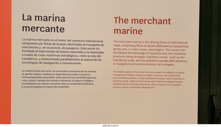 47 a2y. Spain - Puerta de Vega - Museo Historias del Mar sign