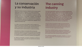 67 a2y. Spain - Puerta de Vega - Museo Historias del Mar sign