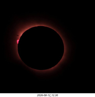 159 a2y. Spain - somebody else's total solar eclipse picture