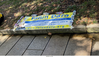66 a2y. Spain - Santiago de Compostela - walking tour - political sign