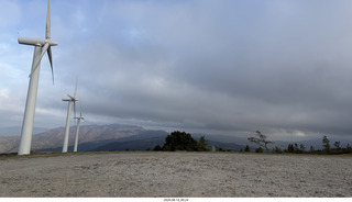 2 a2y. Spain - bus tour of north shore - beach with windmills