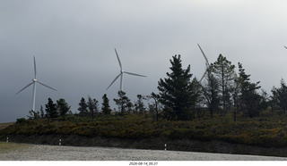 4 a2y. Spain - bus tour of north shore - beach with windmills