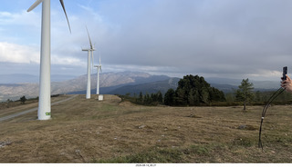 10 a2y. Spain - bus tour of north shore - beach with windmills