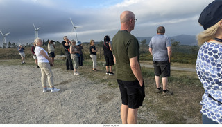 12 a2y. Spain - bus tour of north shore - beach with windmills