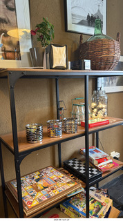 54 a2y. Spain - bus tour of north shore - gift shop