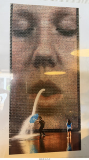 56 a2y. Spain - bus tour of north shore - artwork of bricks